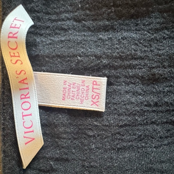 Victoria Secret Swimwear Cover Up Black Size XSmall Tank Top Fringe Pullover - Picture 6 of 8